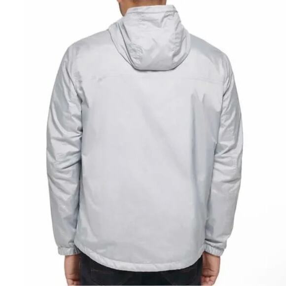New! Calvin Klein Men's Fleece Lined Lightweight Windbreaker Hooded Jacket - Picture 3 of 9